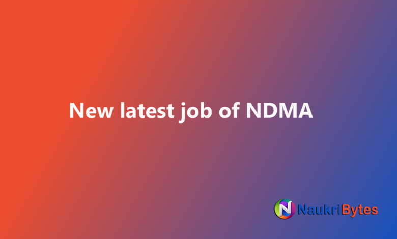 NDMA Admin Supervisor, Technicians & Deputy Manager National Disaster Management Authority Latest jobs