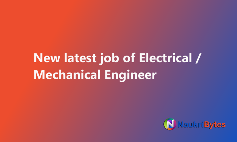 Available job of Electrical / Mechanical Engineer Jobs in Karachi 2025 February Facility Management Company