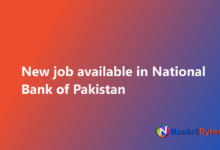 Latest job available in National Bank of Pakistan Managers, Risk Analyst 2025