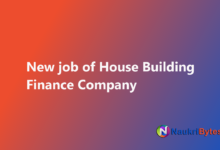 Latest job of House Building Finance Company IT Manager HBFC