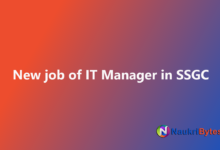 Latest available job of New IT Manager in SSGC May Sui Southern Gas Company Limited