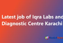 New available job of Iqra Labs and Diagnostic Centre Karachi Mobile App Developer, Lab Technicians