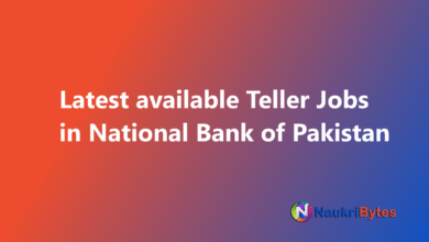 New job of Teller in National Bank of Pakistan NBP Cash Officer and Cashier