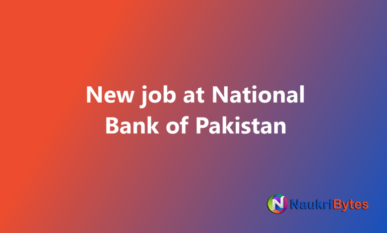 Latest available job at National Bank of Pakistan Network Engineer